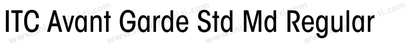 ITC Avant Garde Std Md Regular字体转换